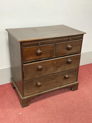 Lot 1578 - An XVIII Century Oak Chest of Drawers, with...