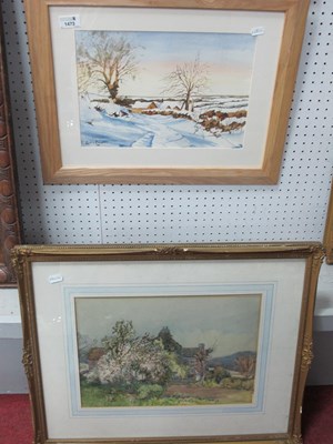 Lot 1473 - L. Middleton, Country Cottages, watercolour...