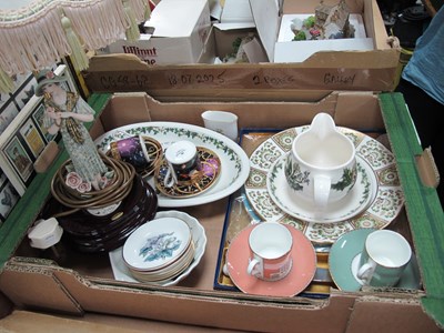 Lot 1014 - Royal Crown Derby 'Green Denby Panel' Patter...