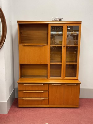 Lot 1607 - A Large Teak Sakol Bookcase/Cabinet Base, with...
