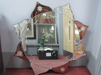 Lot 1461 - A Large Circular Wall Mirror, in the form of a...