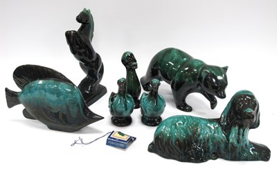 Lot 1168 - Blue Mountain Pottery Figures, comprising a...