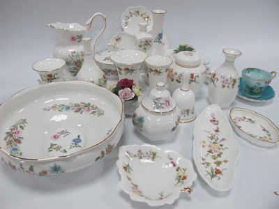 Lot 1177 - Wedgwood China Mirabelle Vase, ginger jar,...