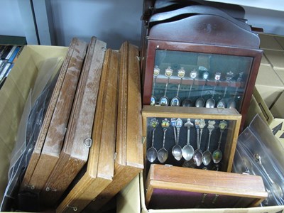 Lot 1032 - Souvenir Teaspoons, including white metal,...