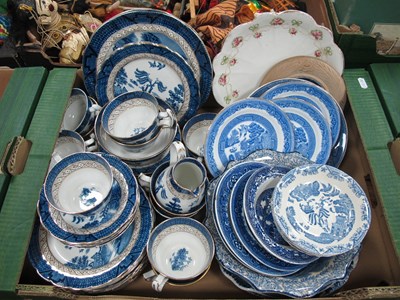 Lot 1107 - Booths Real Old Willow Pattern Tea Service,...