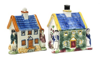 Lot 1099 - A Mexborough Pearlware Pottery Money Box, in...