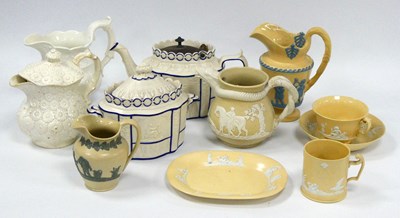 Lot 1050 - A Castleford Type Salt Glazed Pottery Teapot,...