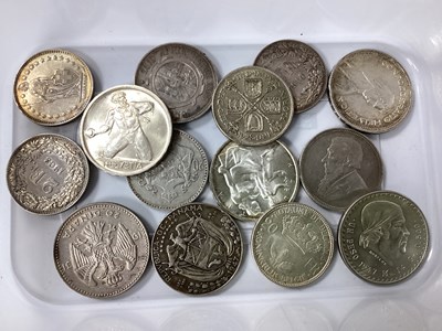 Lot 601 - Collection Of Silver World Coinage, includes...