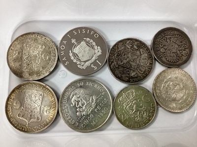 Lot 587 - Collection Of Silver World Coinage, includes a...