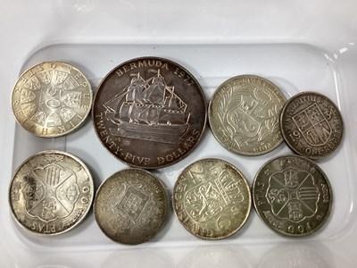 Lot 585 - Collection Of Silver World Coinage, includes a...