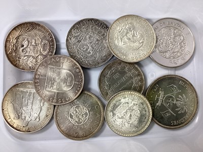 Lot 605 - Collection Of Silver World Coinage, includes a...
