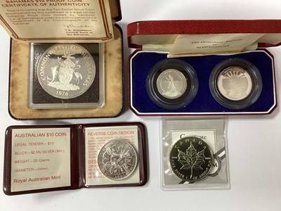 Lot 630 - Collection Of Five Silver Coins, includes a...