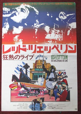 Lot 1366 - Led Zeppelin Japan 1976 Poster, Led 63 16 69.5...