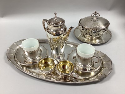 Lot 276 - WMF; A Plated Coffee Set, comprising Bavaria...