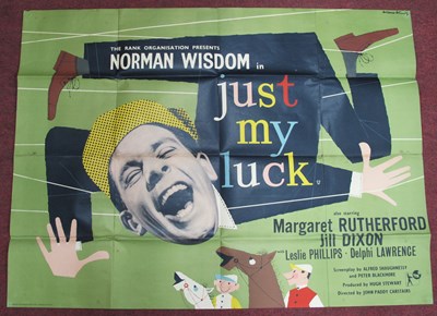 Lot 1283 - Norman Wisdom 'Just My Luck' Poster, printed...