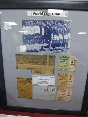 Lot 451 - World Cup 1966 Tickets, for group games at...