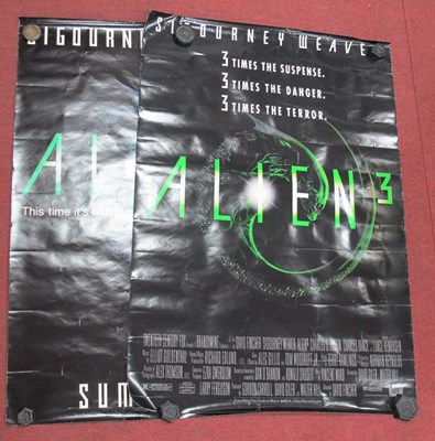 Lot 1356A - Alien 3, film posters, two different issues...