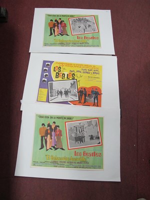 Lot 1459 - The Beatles Original Foreign Lobby Cards in...