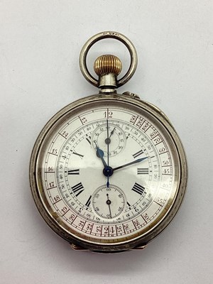 Lot 312 - A Vintage Openface Chronograph Pocket Watch,...