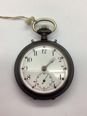 Lot 311 - An Antique Gun Metal Cased Openface Pocket...