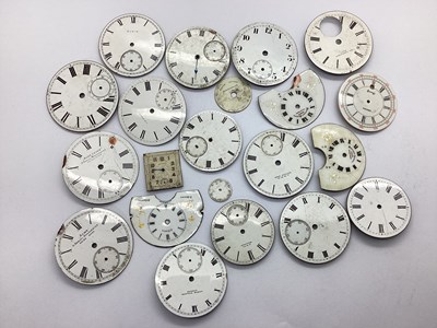 Lot 322 - A Collection of Assorted White Enamel Pocket...