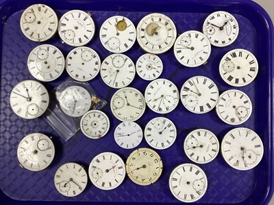 Lot 255 - A Collection of Assorted Pocket Watch Dials /...