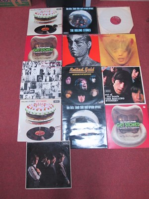 Lot 584 - Ten Rolling Stones L.Ps, titles include 'Let...