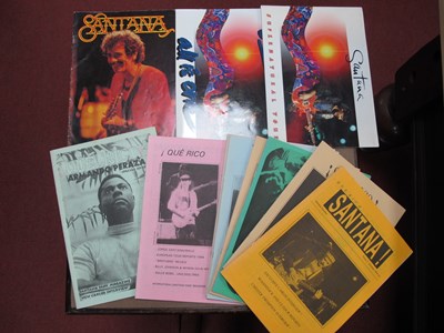 Lot 723 - Collection of 10+ Santana Fanzines and Tour...