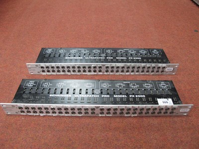 Lot 555 - Two Behringer Ultrapatch Pro PX2000, 48 Point...