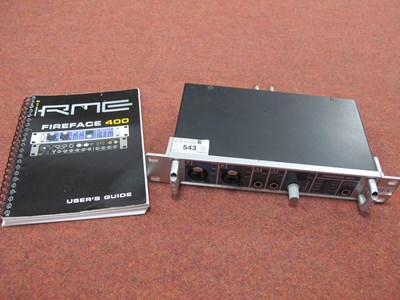Lot 543 - RME Fireface 400 Audio Interface, with a...