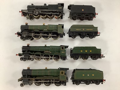 Lot 627 - Four 'OO' Gauge/4mm Unboxed Kit Built Steam...