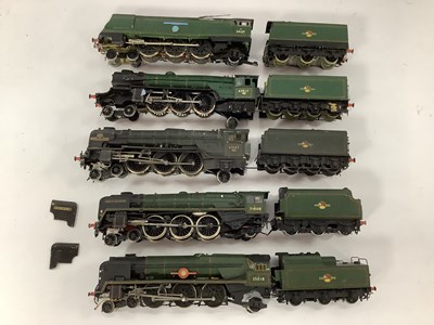 Lot 650 - Five 'OO' Gauge/4mm Unboxed Kit Built Steam...
