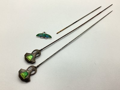 Lot 216 - A Pair of Art Nouveau Hallmarked Silver and...