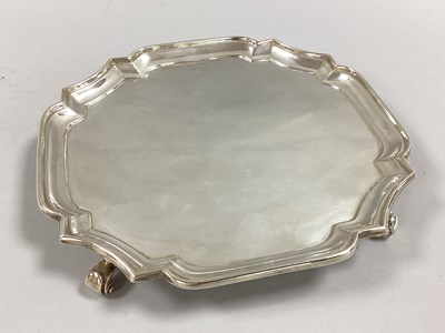 Lot 6 - A Hallmarked Silver Waiter, FB Thomas & Co,...
