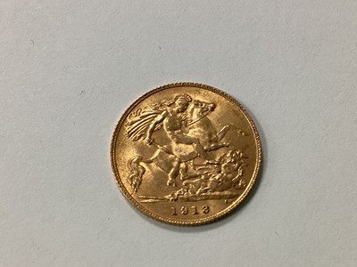 Lot 265 - 1913 George V Gold Half Sovereign.