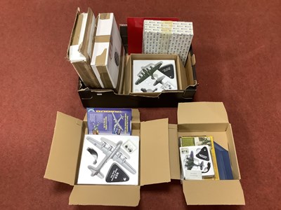 Lot 401 - Five boxed Diecast military aircraft by Atlas....