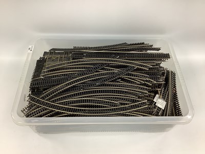 Lot 391 - A large quantity of nickel-silver 00 gauge...