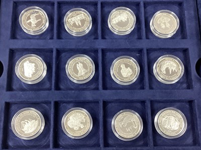 Lot 653 - Collection Of Nineteen Silver Proof Coins,...