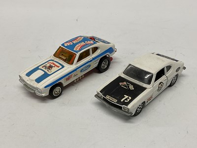 Lot 898 - Two Original Corgi Ford Capri's, Santapod...