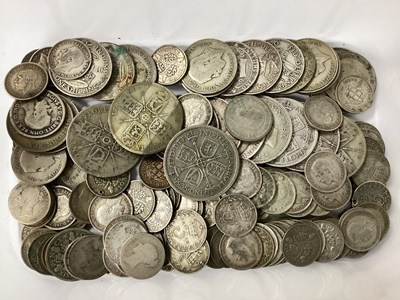 Lot 594 - GB Pre 1947 Silver Coins, includes Florins,...
