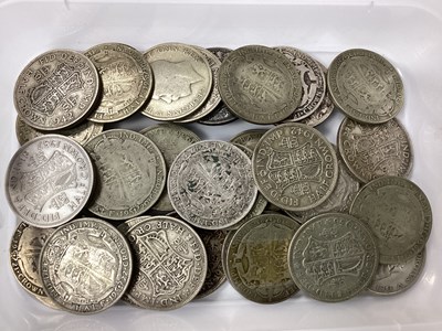 Lot 607 - Collection Of GB Pre 1947 Silver Half Crowns,...