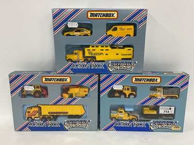 Lot 713 - Three Matchbox Convoy Diecast Model Action...