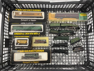 Lot 475 - Three N gauge locomotives and other items: a...