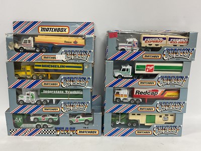 Lot 683 - Eight Matchbox Convoy Diecast Model Commercial...