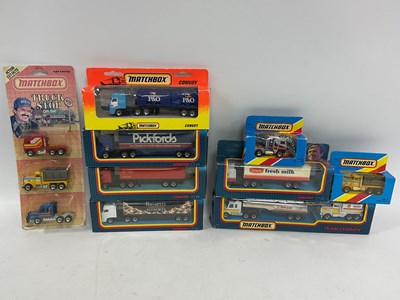 Lot 695 - Eleven Matchbox Diecast Model Commercial...