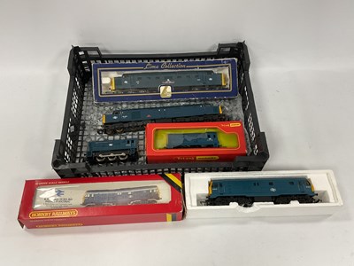 Lot 512 - Five 00 gauge BR Blue diesel locomotives...