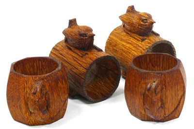Lot 1344 - A Pair of Robert Thompson 'Mouseman' Oak...