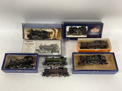 Lot 678 - Seven 'OO' Gauge/4mm Kit Built Tank Steam...