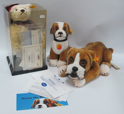 Lot 1375 - Three Modern Steiff Bears. Comprising of a...