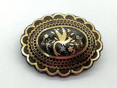 Lot 131 - A Victorian Tortoiseshell and Piqué Work...